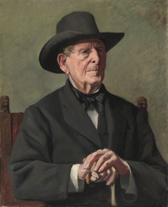 Portræt af en gammel søkaptajn, 1800-tallet.