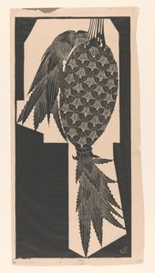 Ananas (original titel på objekt) af Samuel Jessurun de Mesquita (signed by artist)