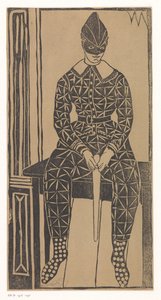 Harlekin af Samuel Jessurun de Mesquita (signed by artist)