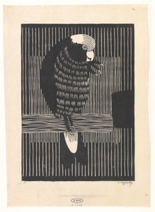 Rosékaketoe af Samuel Jessurun de Mesquita (signed by artist)