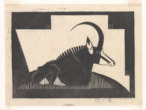 Sabelantilope af Samuel Jessurun de Mesquita (signed by artist)