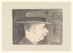 Selvportræt af Samuel Jessurun de Mesquita (signed by artist)
