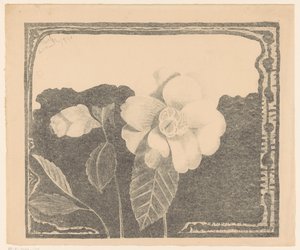 Camellia, efterlod en blomst i knop af Samuel Jessurun de Mesquita