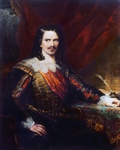 Portræt af Charles John Kean (1811-1868), engelsk instruktør og teaterchef, maleri af Samuel John Stump (død i 1863) olie på lærred