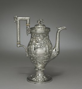 Neo-rokoko kaffekande, ca. 1840 af Samuel Kirk