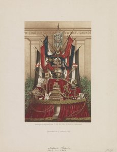 Pokal som dekoration ved fejringen af ​​tyveårsdagen for Delft Akademiet, 1862 af Samuel Lankhout