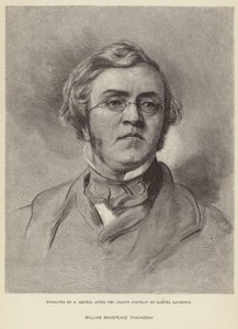 Portræt af William Makepeace Thackeray