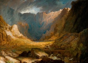 Llyn Idwal, North Wales, 1810-1850.