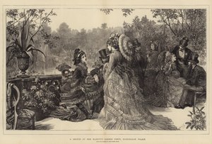En skitse ved Hendes Majestæts havefest, Buckingham Palace