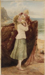 En fiskers børn, 1881 af Samuel McCloy