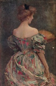 Den blomstrede kjole, c1800-tallet