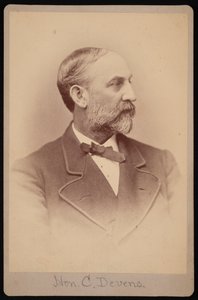 Portræt af Charles Devens 1820-1891, før 1891. af Samuel Montague Fassett