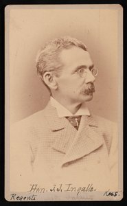 Portræt af John James Ingalls 1833-1900, mellem 1876 og 1880.