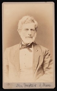 Portræt af Mr. Foster af Massachusetts, mellem 1876 og 1880. af Samuel Montague Fassett