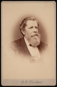Portræt af Thomas Clarke Theaker 1812-1883, mellem 1876 og 1880.