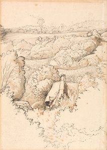 En hytte blandt træer, Shoreham af Samuel Palmer