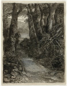 Et skovstudie af Samuel Palmer