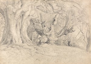 Gamle træer, Lullingstone Park af Samuel Palmer