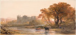Aften i Italien - den øde villa af Samuel Palmer