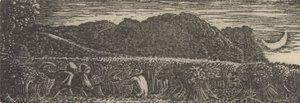 Høst under en halvmåne af Samuel Palmer