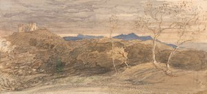 Scene i Wales af Samuel Palmer