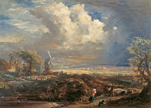 Sommerstorm nær Pulborough, Sussex af Samuel Palmer