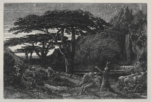 Cypreslunden af Samuel Palmer
