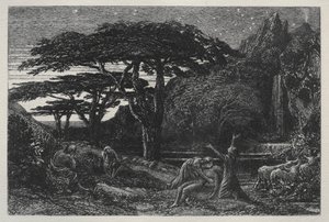 Cypress Grove, 1883. af Samuel Palmer