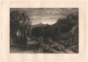 The Homeward Star af Samuel Palmer