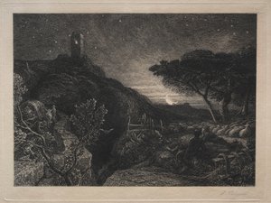 Det Ensomme Tårn af Samuel Palmer