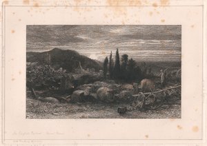 Den stigende måne af Samuel Palmer