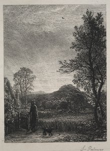 Skylærken, 1850. af Samuel Palmer