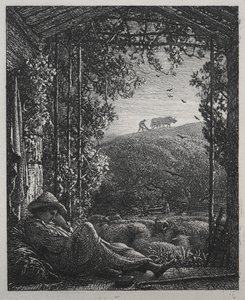 Den sovende hyrde af Samuel Palmer
