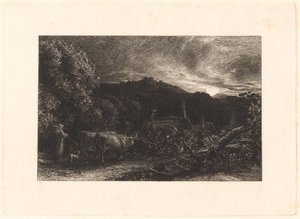 Den trætte plovmand af Samuel Palmer