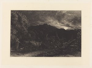 Den trætte plovmand af Samuel Palmer