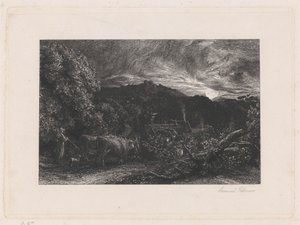 Den trætte plovmand af Samuel Palmer