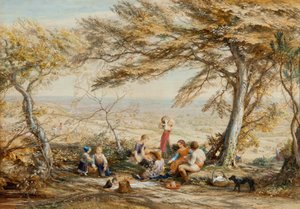 Den rustikke middag af Samuel Palmer
