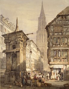 Udsigt i Strasbourg, 1822