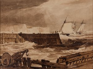 Kystens scene af Samuel Prout