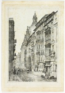 Dresden, fra faksimiler af skitser lavet i Flandern og Tyskland af Samuel Prout
