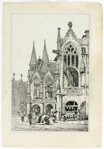 Hotel de Ville, Brunswick af Samuel Prout