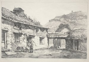 Lynmouth, 1819. af Samuel Prout