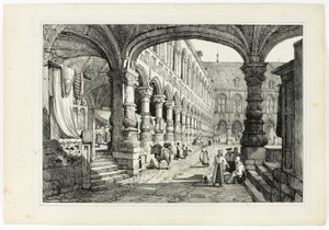 Prinsens Palads, Liège af Samuel Prout