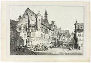 Rath House, Ulm af Samuel Prout