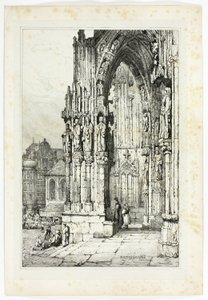 Regensburg katedral af Samuel Prout