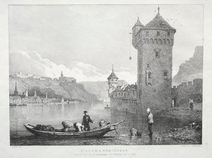 St. Goar og Rheinfels, 1824. af Samuel Prout