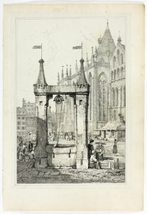 St Omer, Strasbourg, fra faksimiler af skitser lavet i Flandern og Tyskland af Samuel Prout
