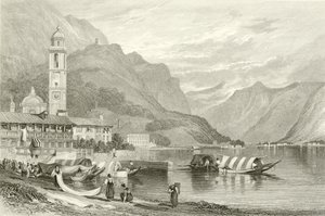 Comosøen, Italien af Samuel Prout