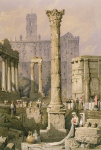 Udsigt over Forum, Rom af Samuel Prout
