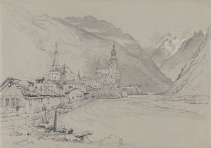 Visp eller Viege, nær Brig af Samuel Prout